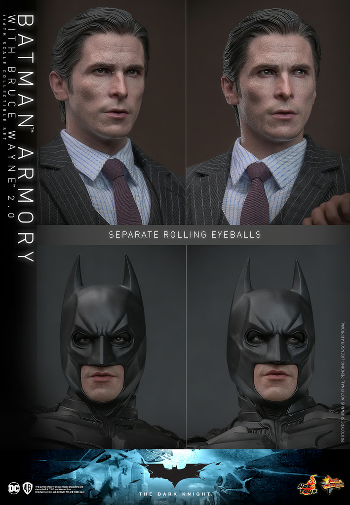 Batman Armory com Bruce Wayne (2.0) - BATMAN THE DARK KNIGHT - 1/6 Scale - Hot Toys