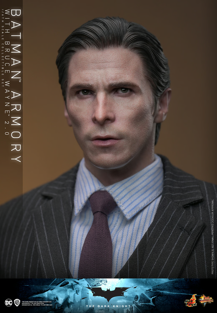 Batman Armory com Bruce Wayne (2.0) - BATMAN THE DARK KNIGHT - 1/6 Scale - Hot Toys