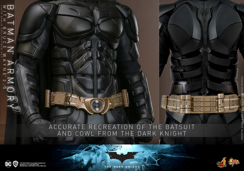 Batman Armory com Bruce Wayne (2.0) - BATMAN THE DARK KNIGHT - 1/6 Scale - Hot Toys