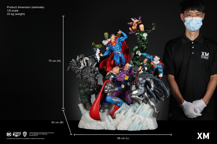 Estátua Superman Justice by David Finch (Color Version) - Dc Comics - sixth Scale Diorama - XM Studios