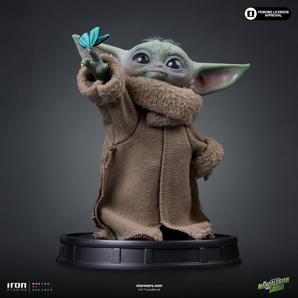 Estátua Grogu Butterfly Wonder - Mandalorian and Grogu Movie - Grogu Collection - Iron Studios