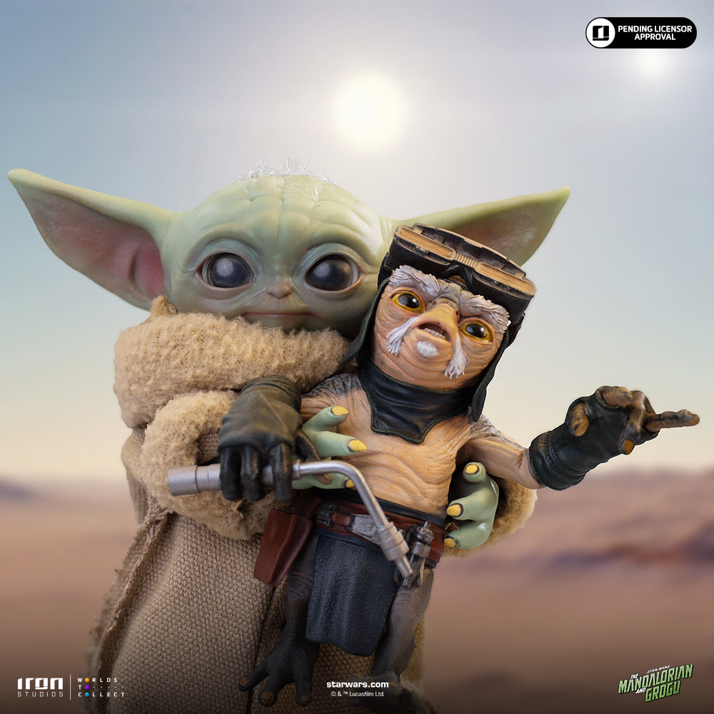 Estátua Grogu No Squeezy - Mandalorian and Grogu Movie - Grogu Collection - Iron Studios
