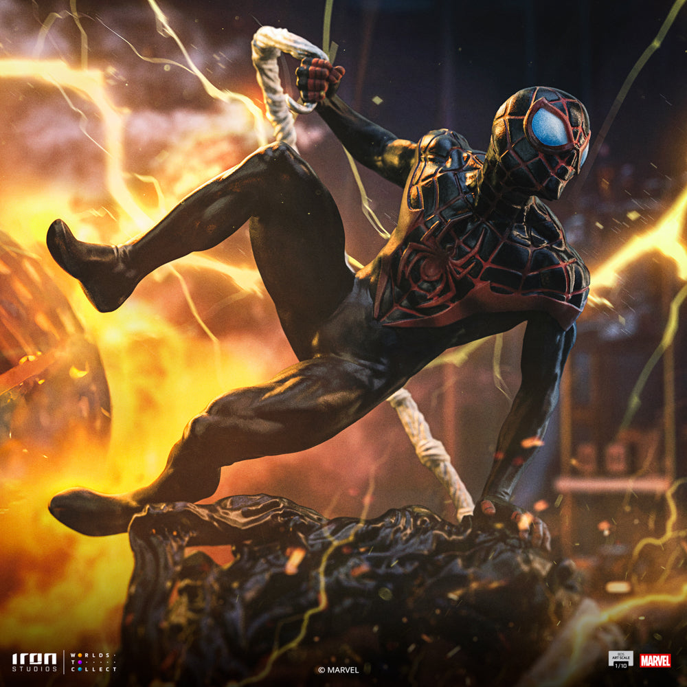 Estátua Miles Morales - Spider-Man vs Villains Diorama - BDS Art Scale 1/10 - Iron Studios