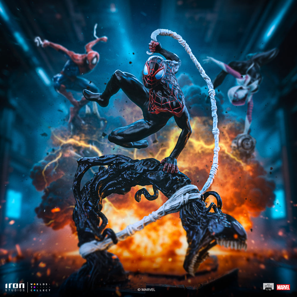Estátua Miles Morales - Spider-Man vs Villains Diorama - BDS Art Scale 1/10 - Iron Studios