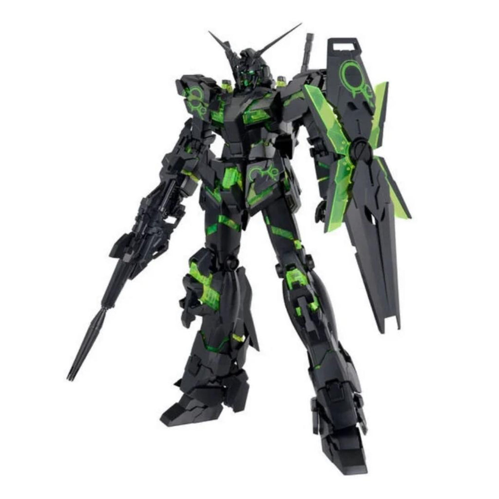 Figura Model Kit Unicorn Gundam (Recirculation Color Clear Neon Green) - Gundam - Mg 1/100 - Bandai