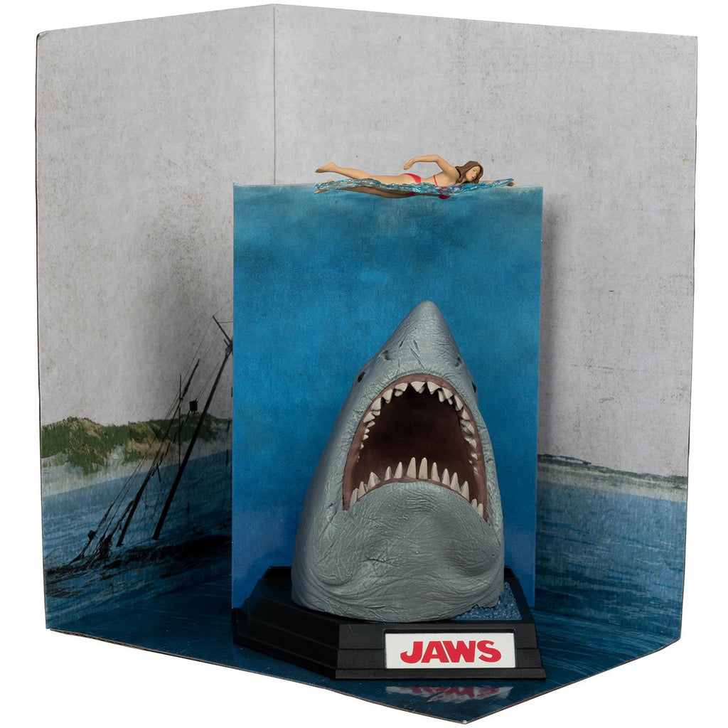 Estátua Jaws (50th Anniversary) - Movie Maniacs - McFarlane