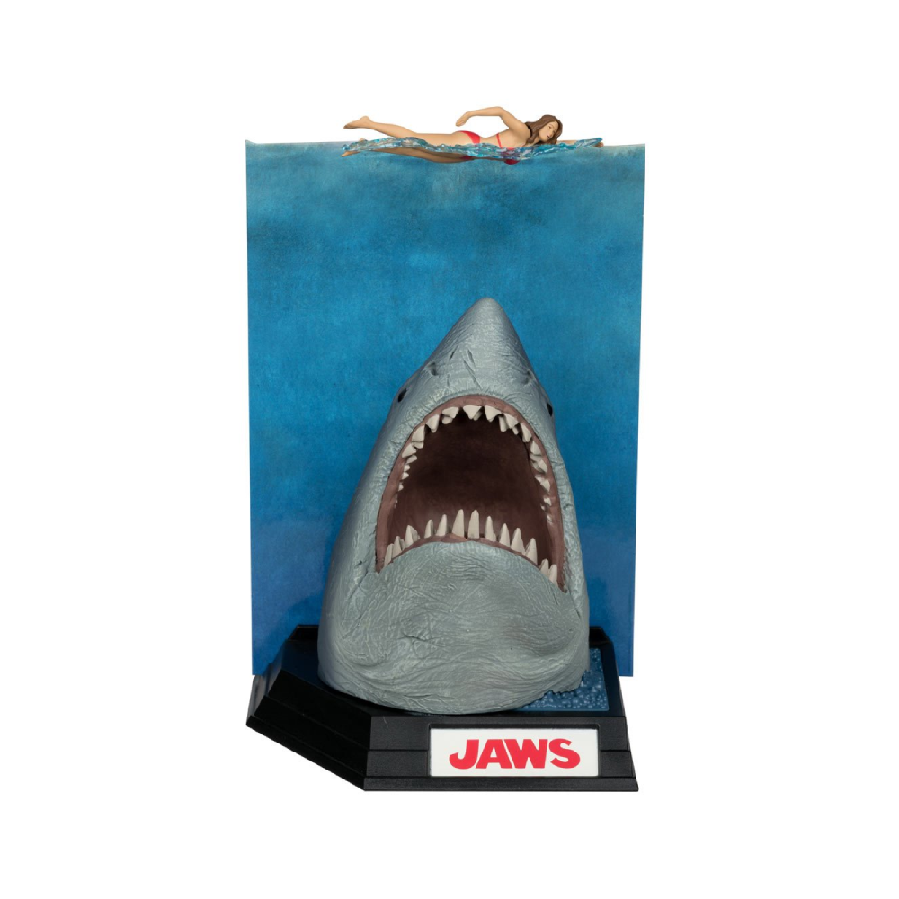 Estátua Jaws (50th Anniversary) - Movie Maniacs - McFarlane