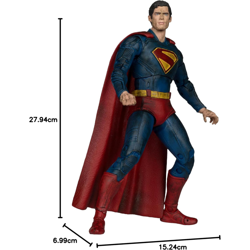 Figura Superman Battle Damage Gold Label - Superman Movie - DC Movie - 7