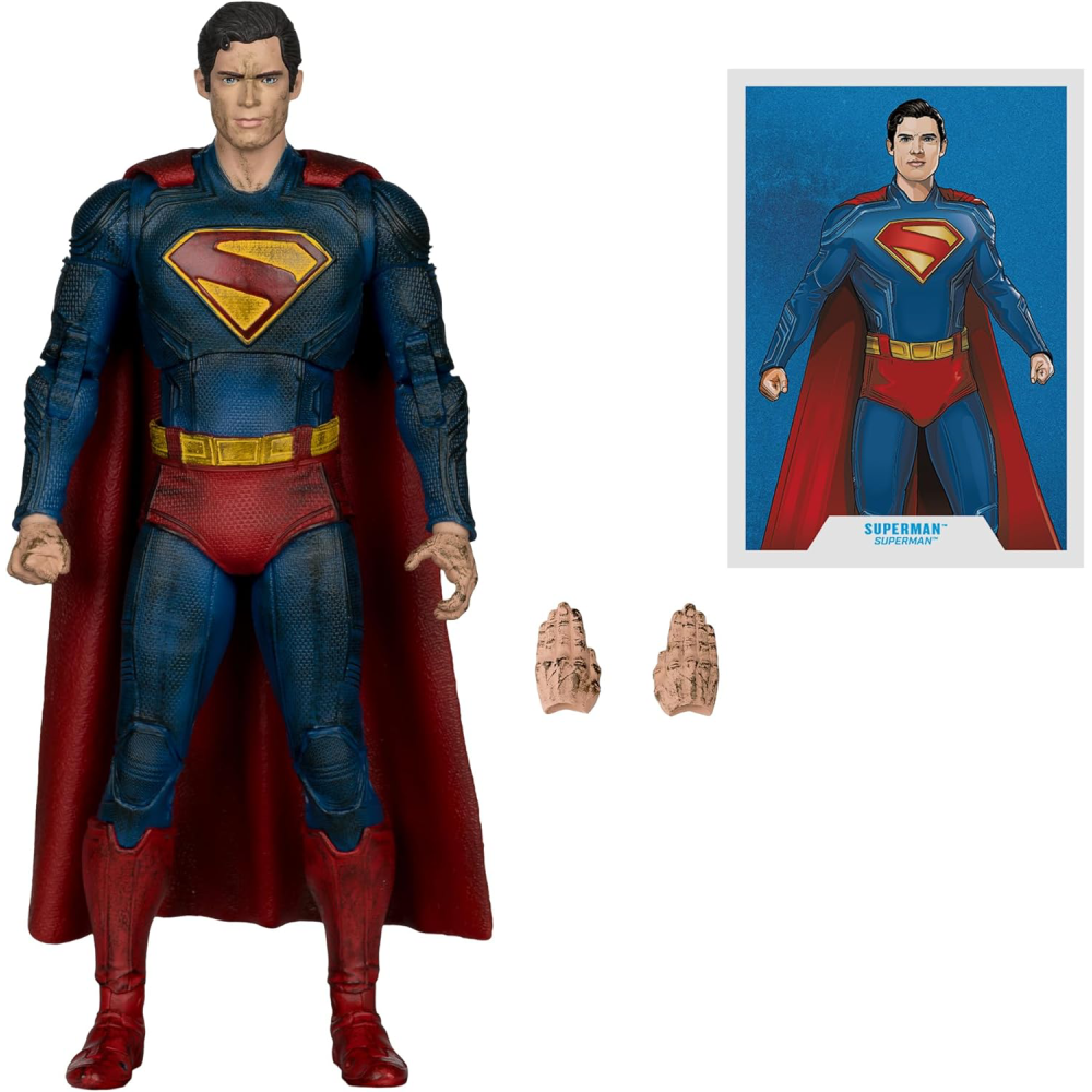 Figura Superman Battle Damage Gold Label - Superman Movie - DC Movie - 7