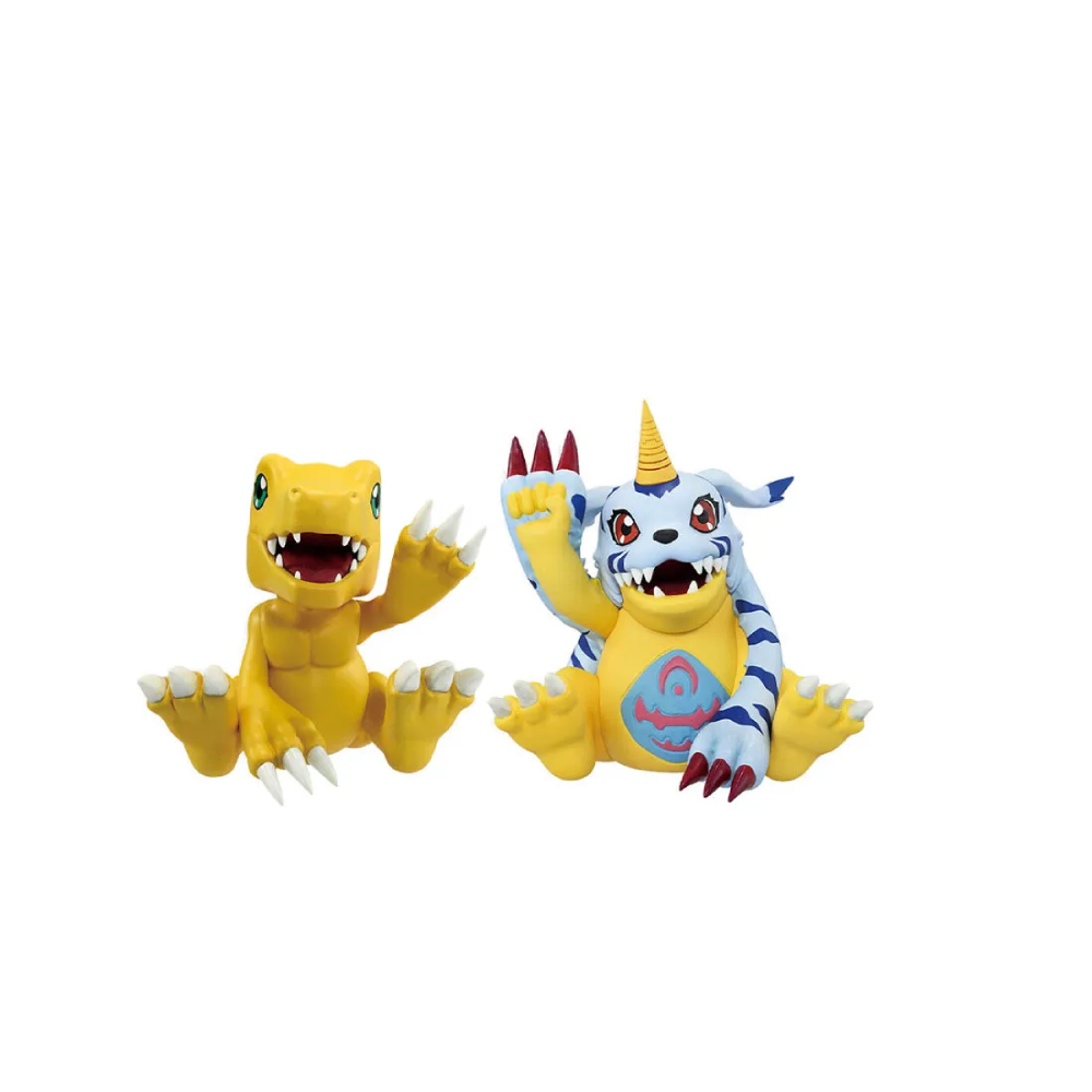 Estátua Agumon & Gabumon (Clash of Light and Darkness) – Digimon – Ichibansho – Banpresto