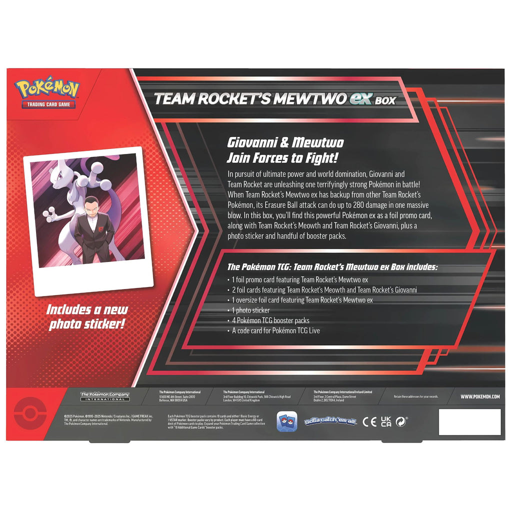 Team's Rocket Mewtwo Ex Box - Pokémon TCG: Destined Rivals - Inglês - Galápagos