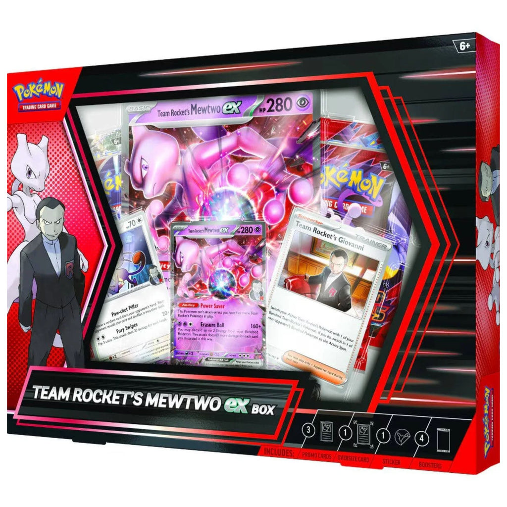 Team's Rocket Mewtwo Ex Box - Pokémon TCG: Destined Rivals - Inglês - Galápagos