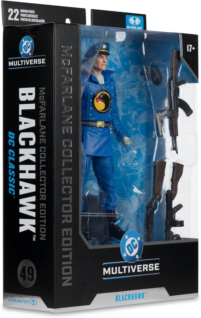 Figura Black Hawk #49 (DC CLASSIC) - Collector Edition - Dc Comics Wave 13 - 7'' Scale - Mcfarlane