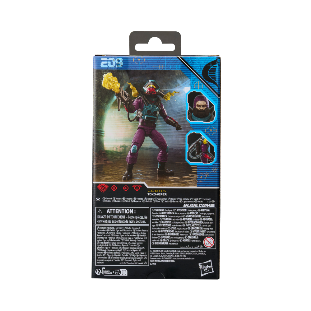 Figura Toxo-Viper - G.I. Joe Classified Series #209 - Hasbro