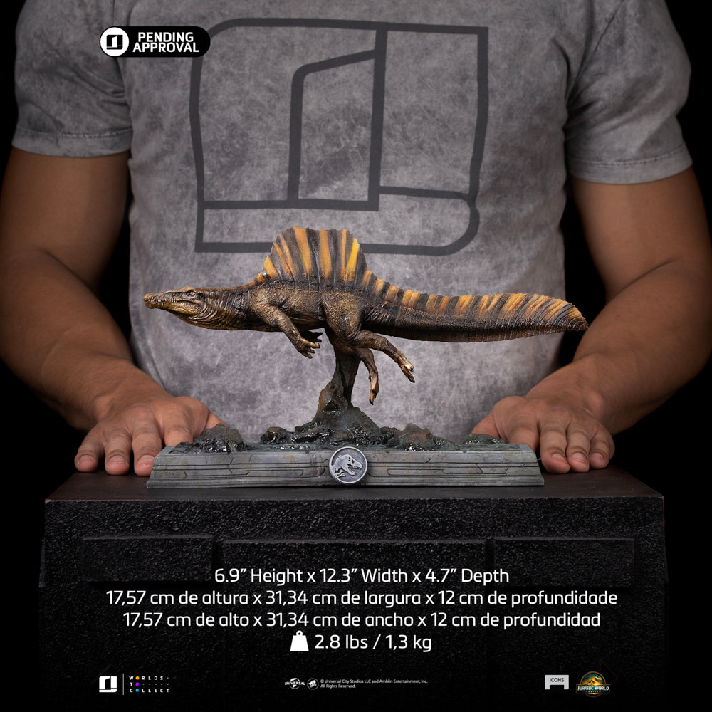 Estátua Spinosaurus - Jurassic World: Rebirth - Icons - Iron Studios