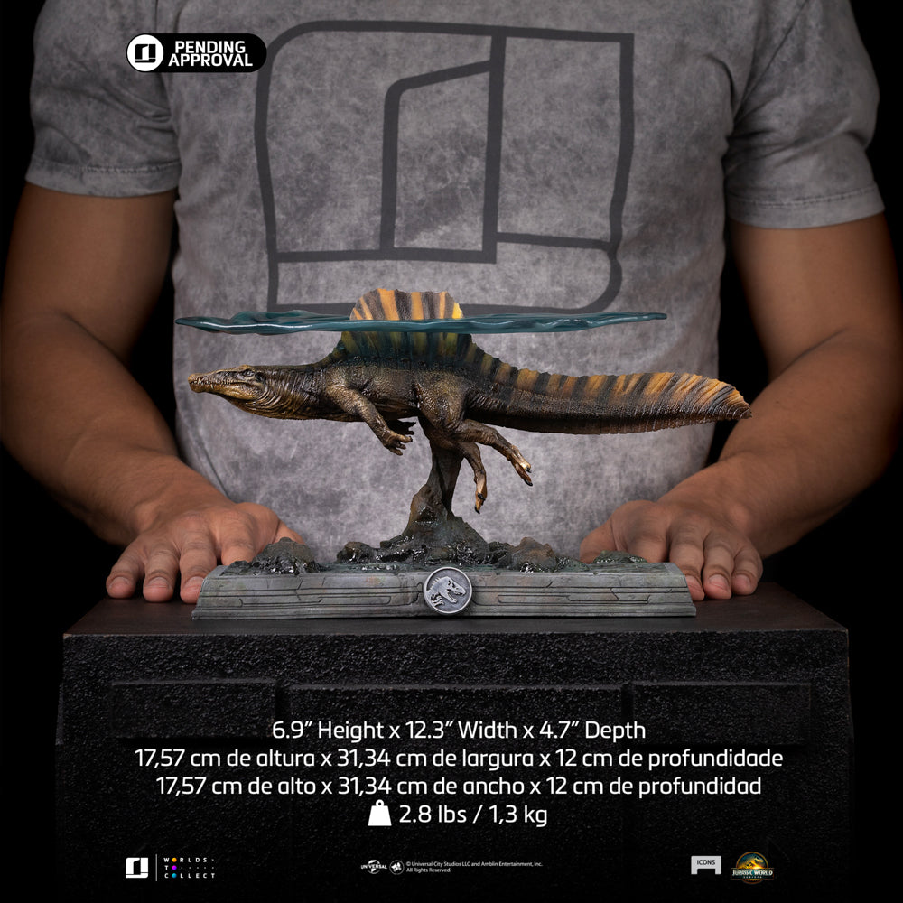 Estátua Spinosaurus - Jurassic World: Rebirth - Icons - Iron Studios