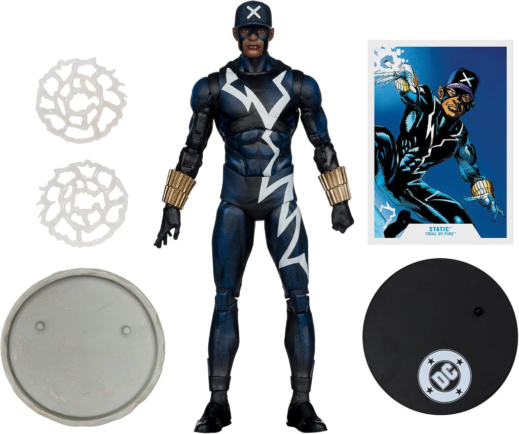 Figura Static Shock (#1) Gold Label - Dc Multiverse - Fire Testing - 7