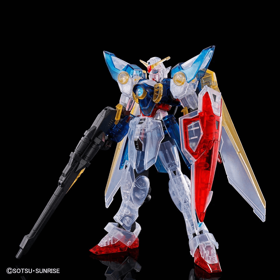 Figura Model Kit Wing Gundam (Clear Color) – Mobile Suit Gundam Wing – HG 1/144 – Bandai