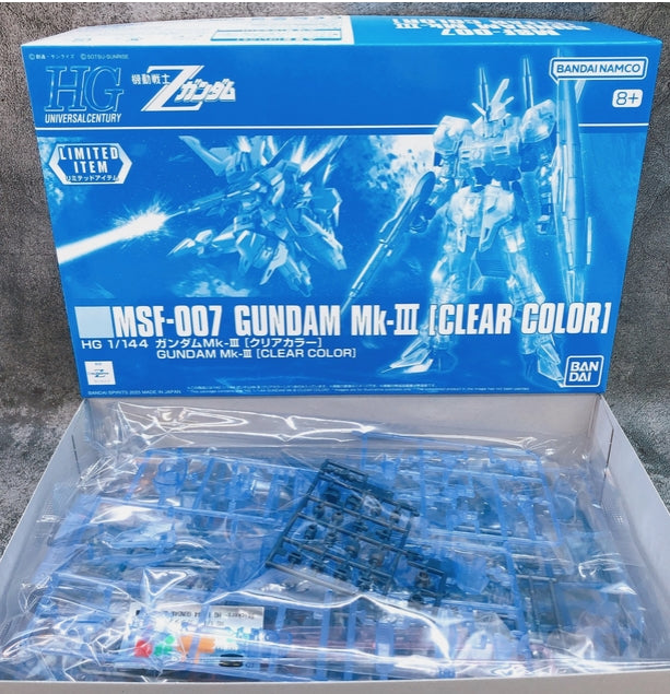 Figura Model Kit Gundam Mk-Ⅲ (Clear Color) - Gundam - Hg 1/144 - Bandai
