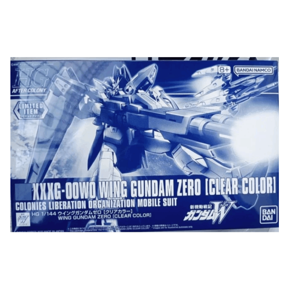 Figura Model Kit Wing Gundam Zero (Clear Color) - Gundam - Hg 1/144 - Bandai