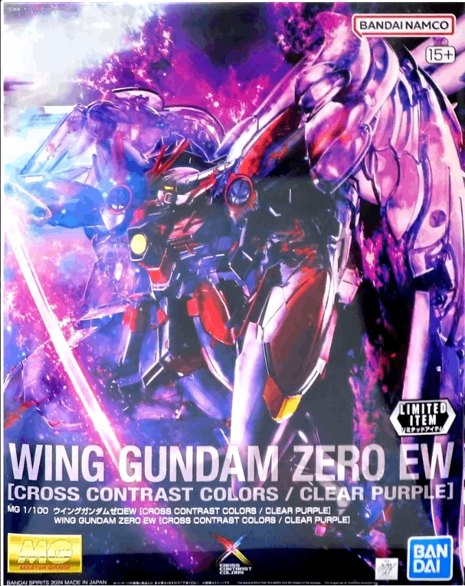 Figura Model Kit Wing Gundam Zero Ew (Cross Contrast Colors Clear Purple) - Gundam - Mg 1/100 - Bandai