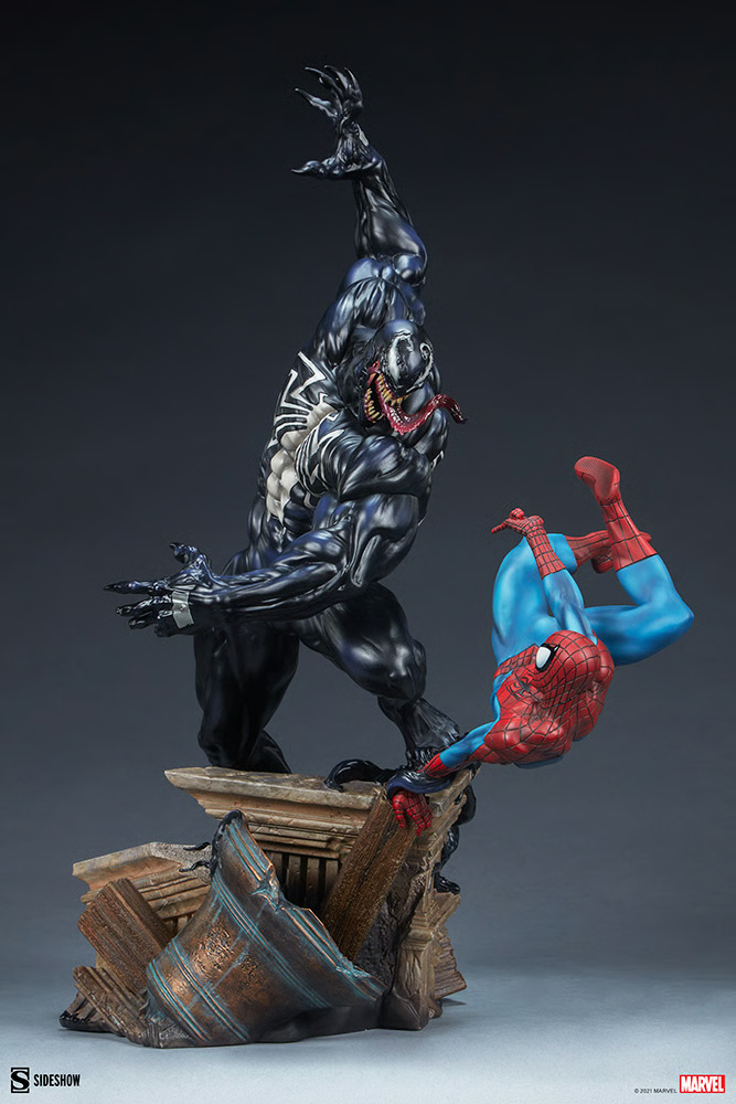 Estátua Spider-Man vs Venom – Marvel – Maquette – Sideshow