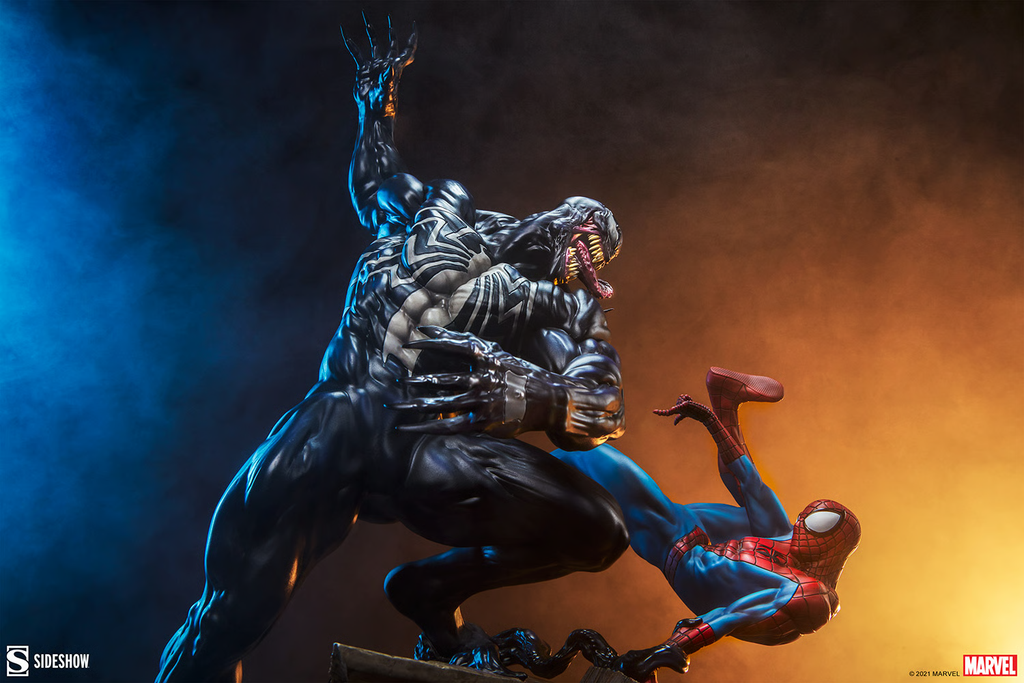 Estátua Spider-Man vs Venom – Marvel – Maquette – Sideshow