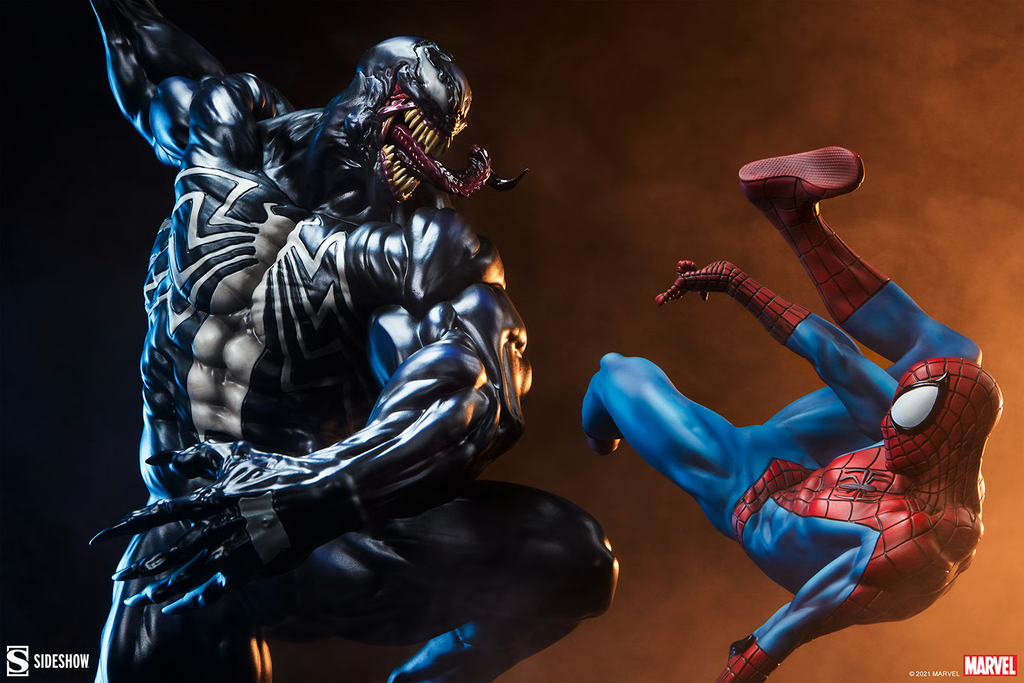 Estátua Spider-Man vs Venom – Marvel – Maquette – Sideshow