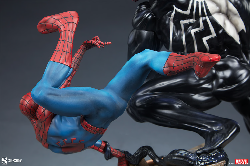 Estátua Spider-Man vs Venom – Marvel – Maquette – Sideshow