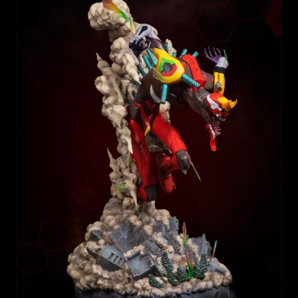 Estátua Neon Genesis Evangelion EVA Unit-02 (Beast Mode) Limited Edition Statue - Infinity Studio