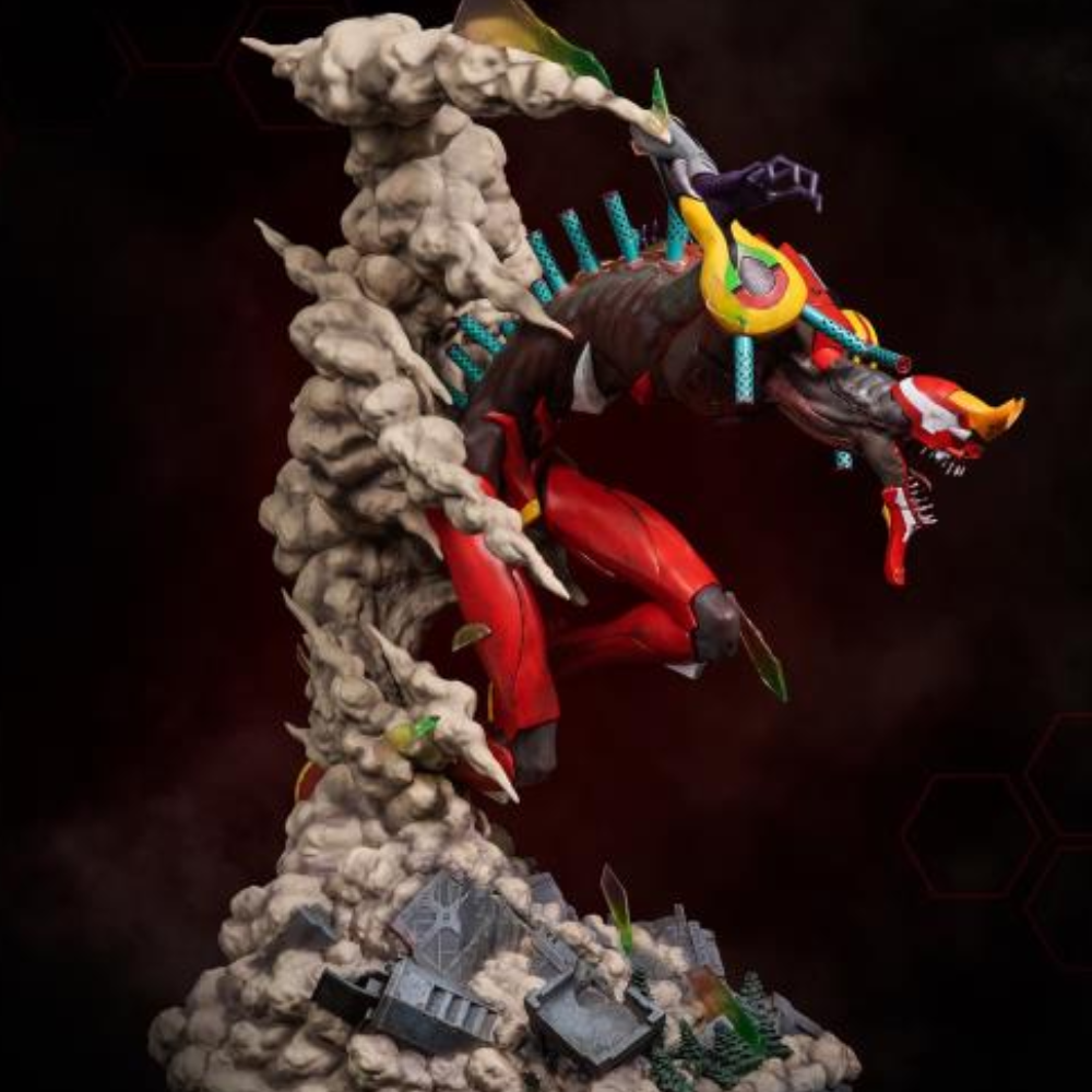 Estátua Neon Genesis Evangelion EVA Unit-02 (Beast Mode) Limited Edition Statue - Infinity Studio