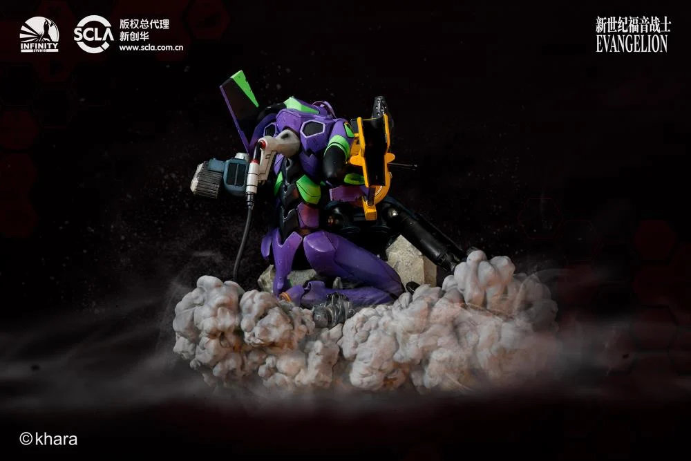 Estátua Neon Genesis Evangelion EVA Unit-01 (Test Type) Statue (Operation Yashima) - Infinity Studio