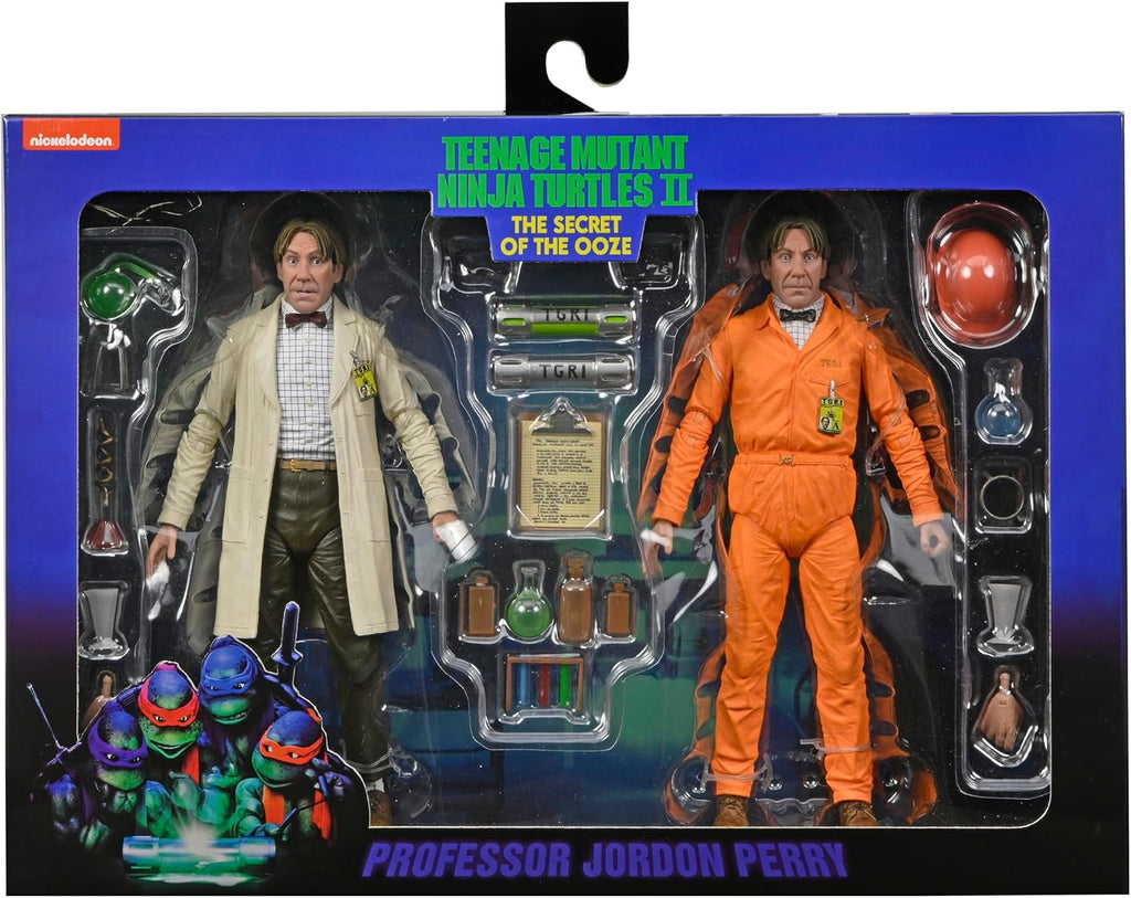 Figura Professor Perry & Hazmat Suit Professor – Teenage Mutant Ninja Turtles 2: Secret of the Ooze – 7” Scale – Neca