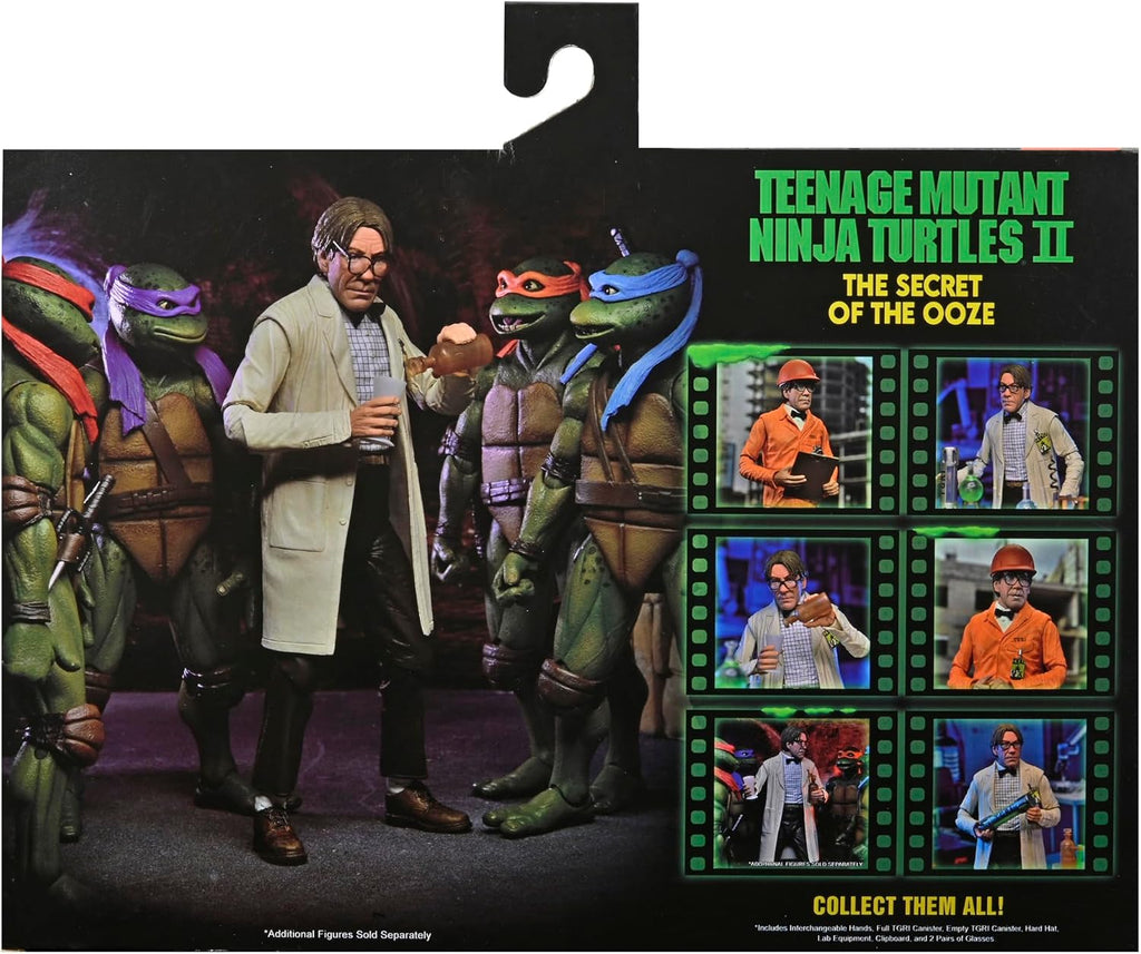 Figura Professor Perry & Hazmat Suit Professor – Teenage Mutant Ninja Turtles 2: Secret of the Ooze – 7” Scale – Neca