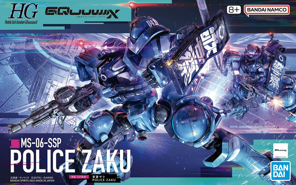 Figura Police Zaku - Gundam - Hg 1/144 - Bandai