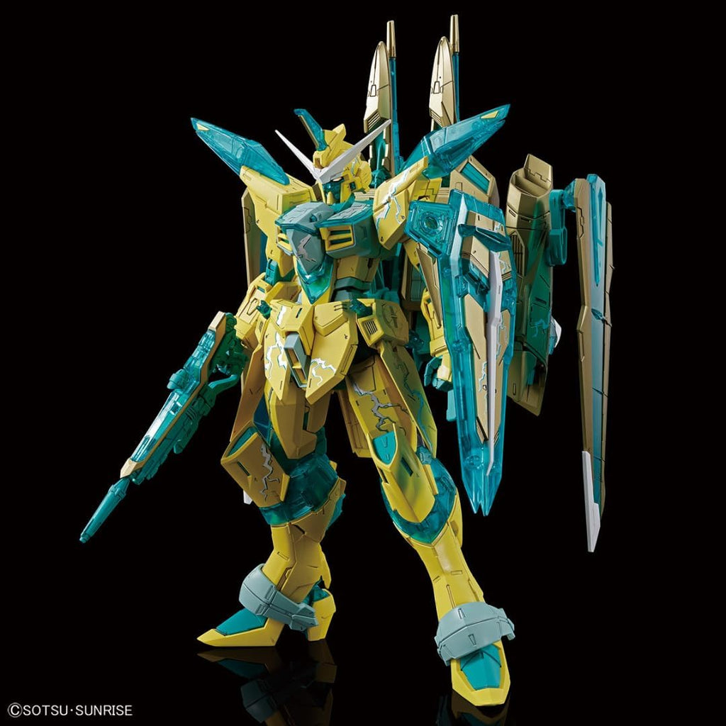 Figura Justice Gundam (Cross Contrast Colors Clear Green) - Gundam - Mg - Bandai