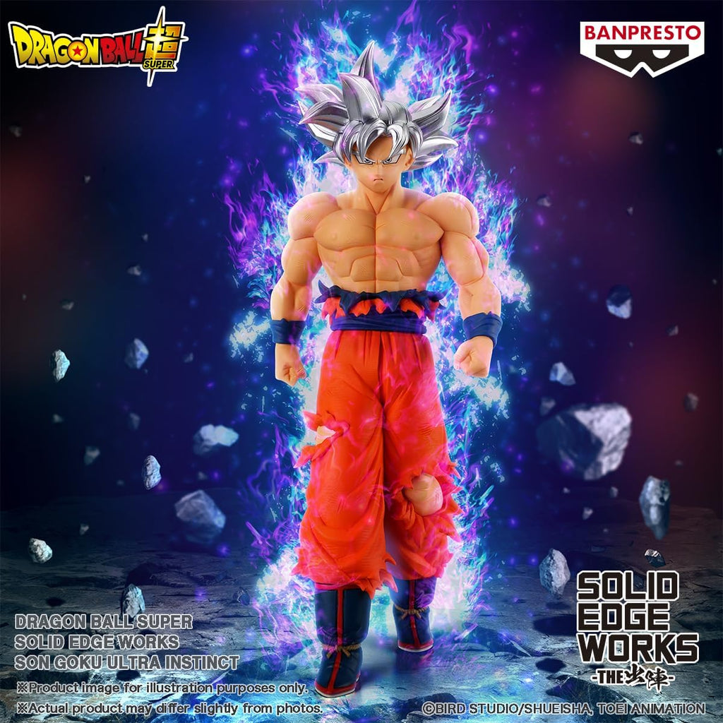 Estátua Son Goku Ultra Instinct – Dragon Ball Super – Solid Edge Works – Banpresto