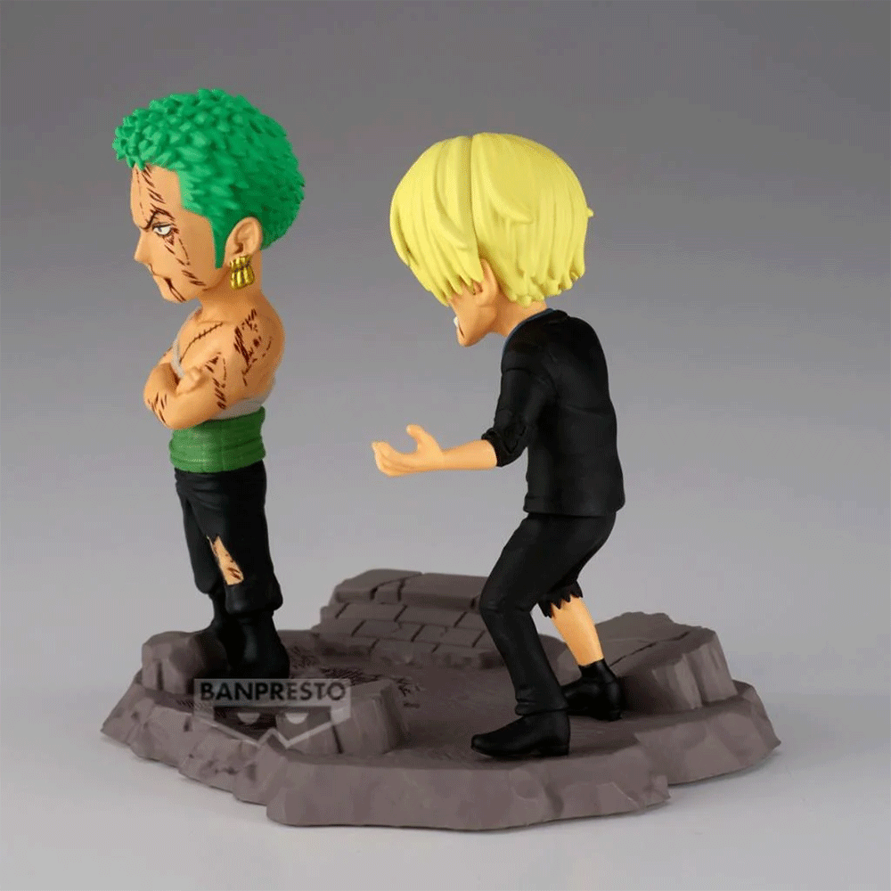 Estátua Roronoa Zoro & Sanji – One Piece – World Collectable Figure Log Stories – Banpresto