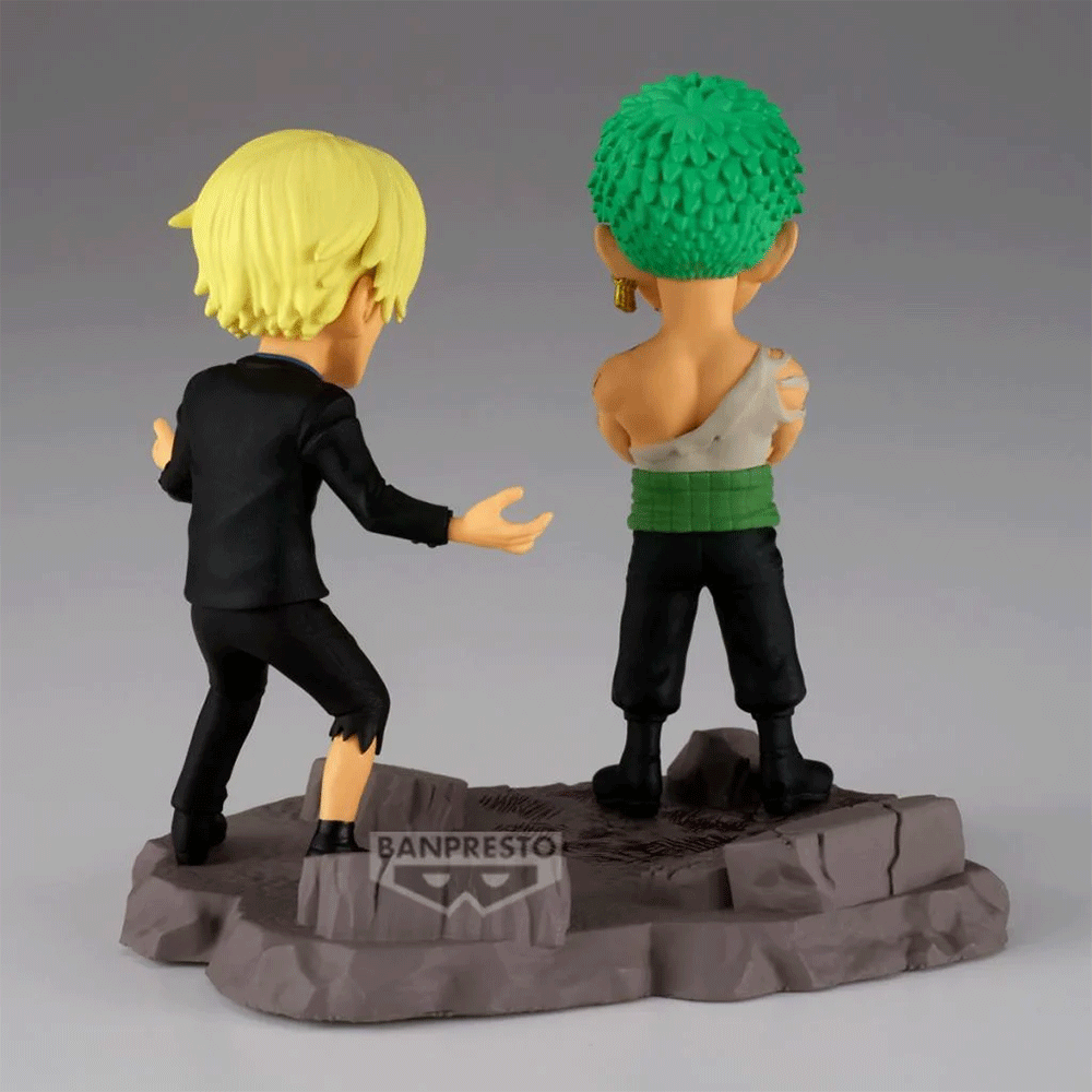 Estátua Roronoa Zoro & Sanji – One Piece – World Collectable Figure Log Stories – Banpresto