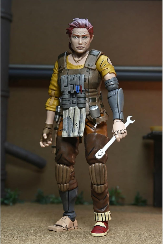 Figura Grammy April with Baby Yi & Moja – TMNT The Last Ronin- The Lost Years – 7” Scale - Neca