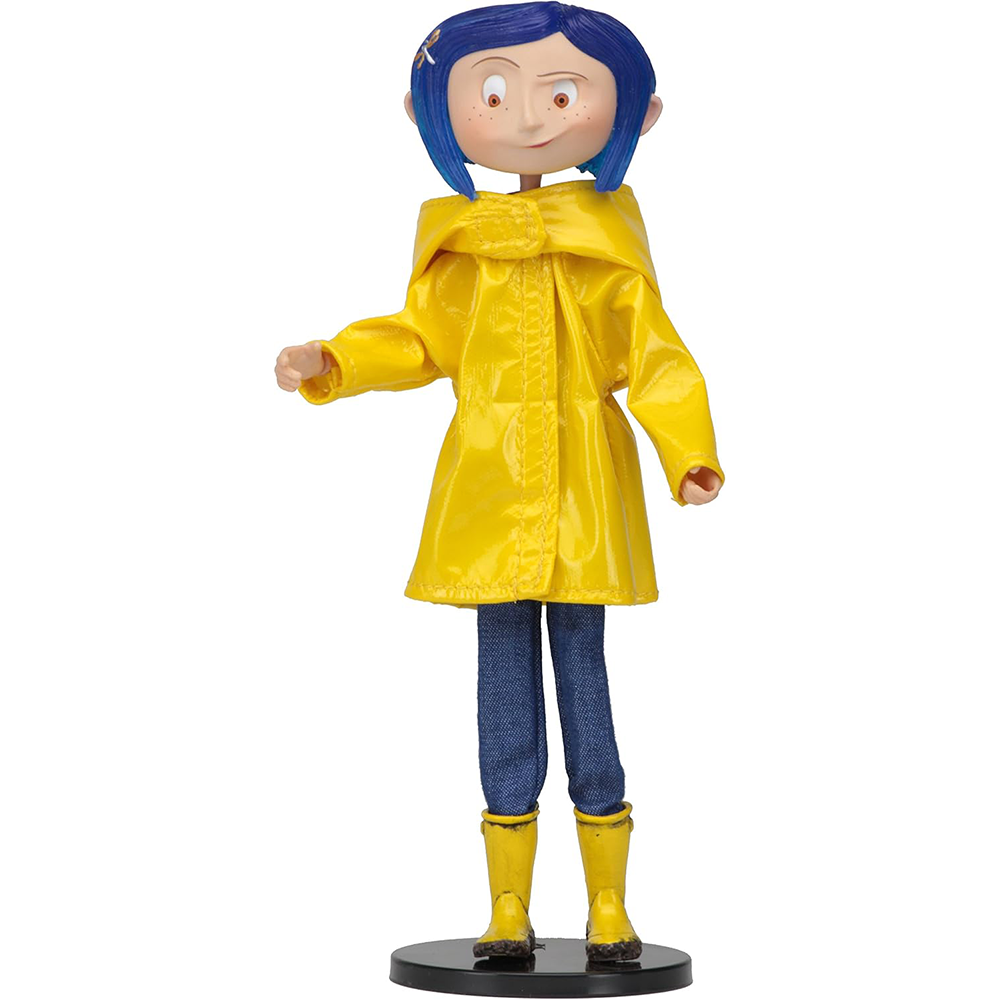 Figura Coraline (Raincoat & Boots) – Coraline – Bendy Fashion Doll – Neca