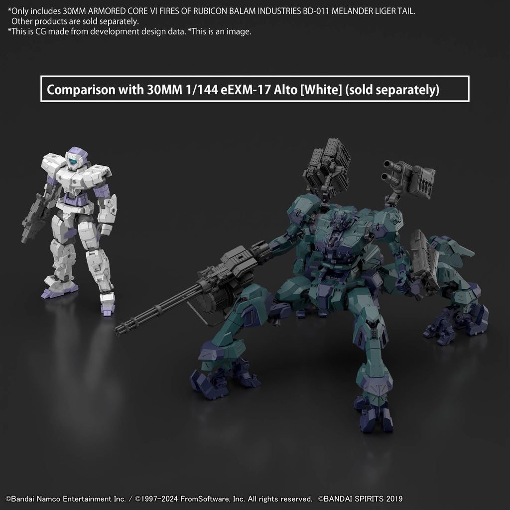 Figura Model Kit Melander Liger Tail BD-011 – Armored Core VI: Fires of Rubicon – 30MM – Bandai