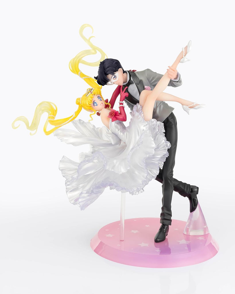Estátua Usagi e Tuxedo Mask - Sailor Moon - Moonlight Glow Edition - Figuarts Zero Chouette - Bandai