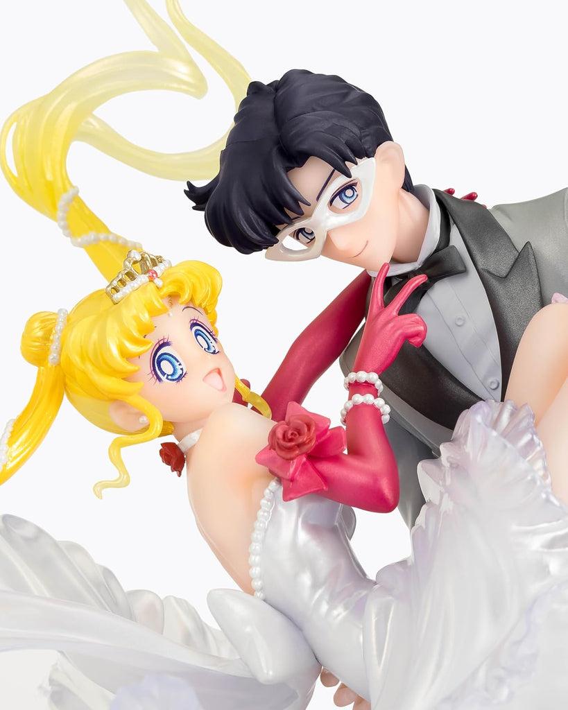 Estátua Usagi e Tuxedo Mask - Sailor Moon - Moonlight Glow Edition - Figuarts Zero Chouette - Bandai