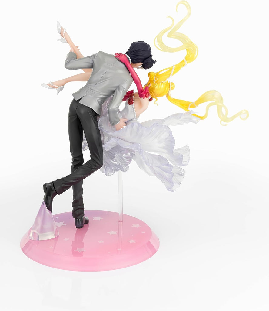 Estátua Usagi e Tuxedo Mask - Sailor Moon - Moonlight Glow Edition - Figuarts Zero Chouette - Bandai