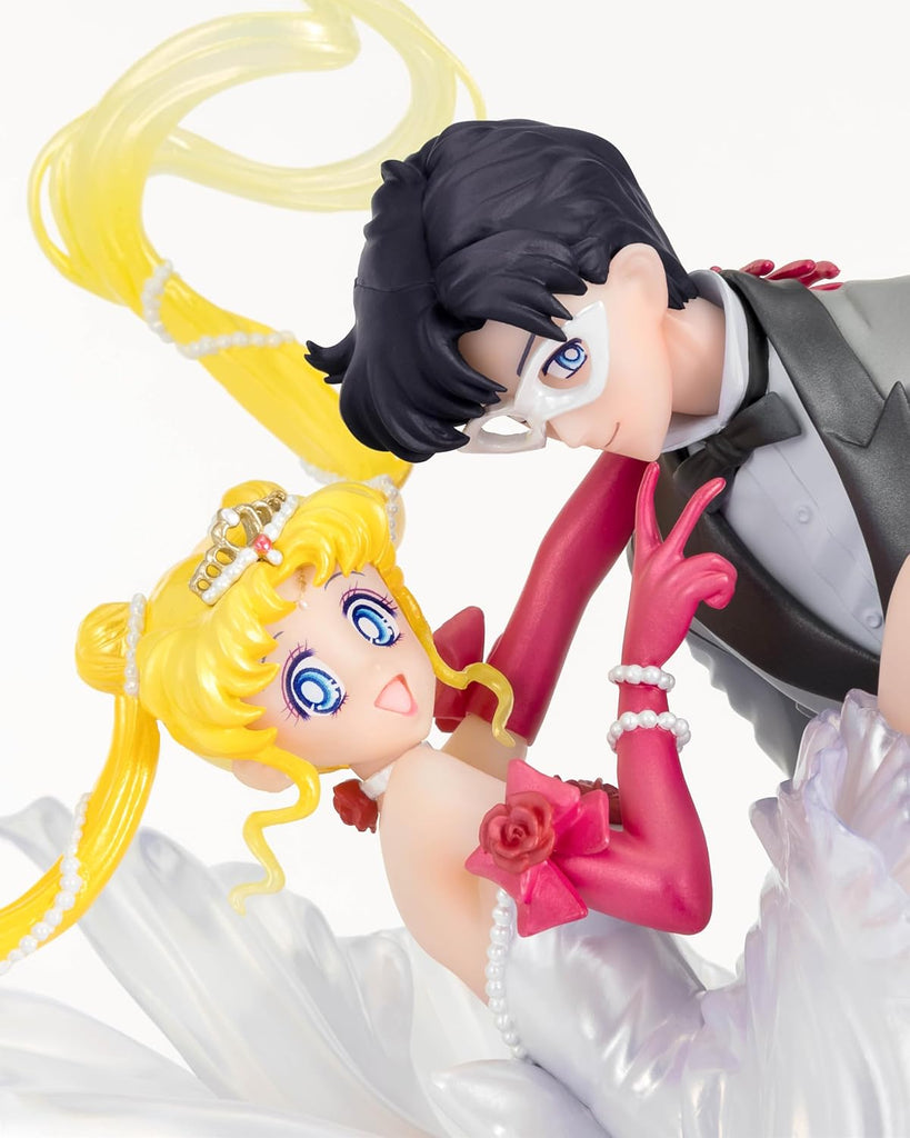 Estátua Usagi e Tuxedo Mask - Sailor Moon - Moonlight Glow Edition - Figuarts Zero Chouette - Bandai