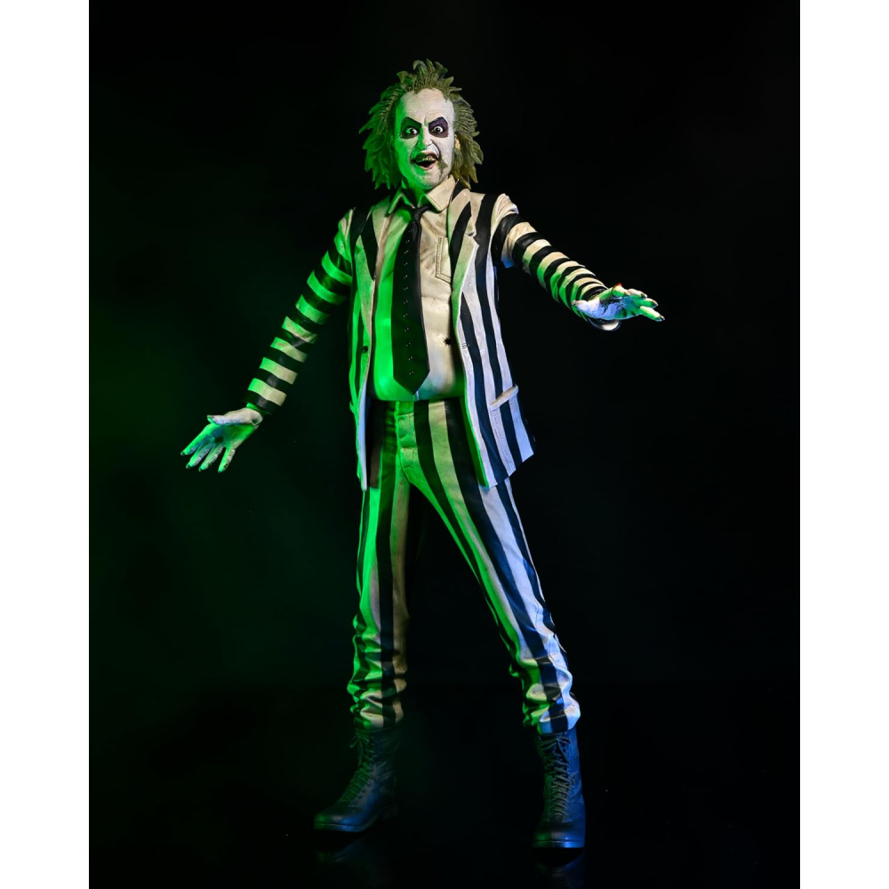 Figura Beetlejuice (Striped Suit with Sound) – Beetlejuice – 1/4 Scale - Neca