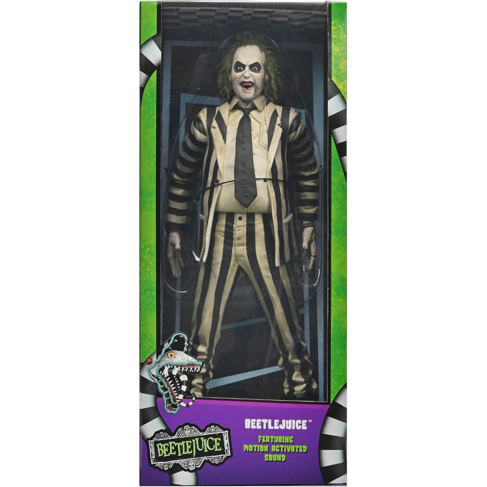 Figura Beetlejuice (Striped Suit with Sound) – Beetlejuice – 1/4 Scale - Neca