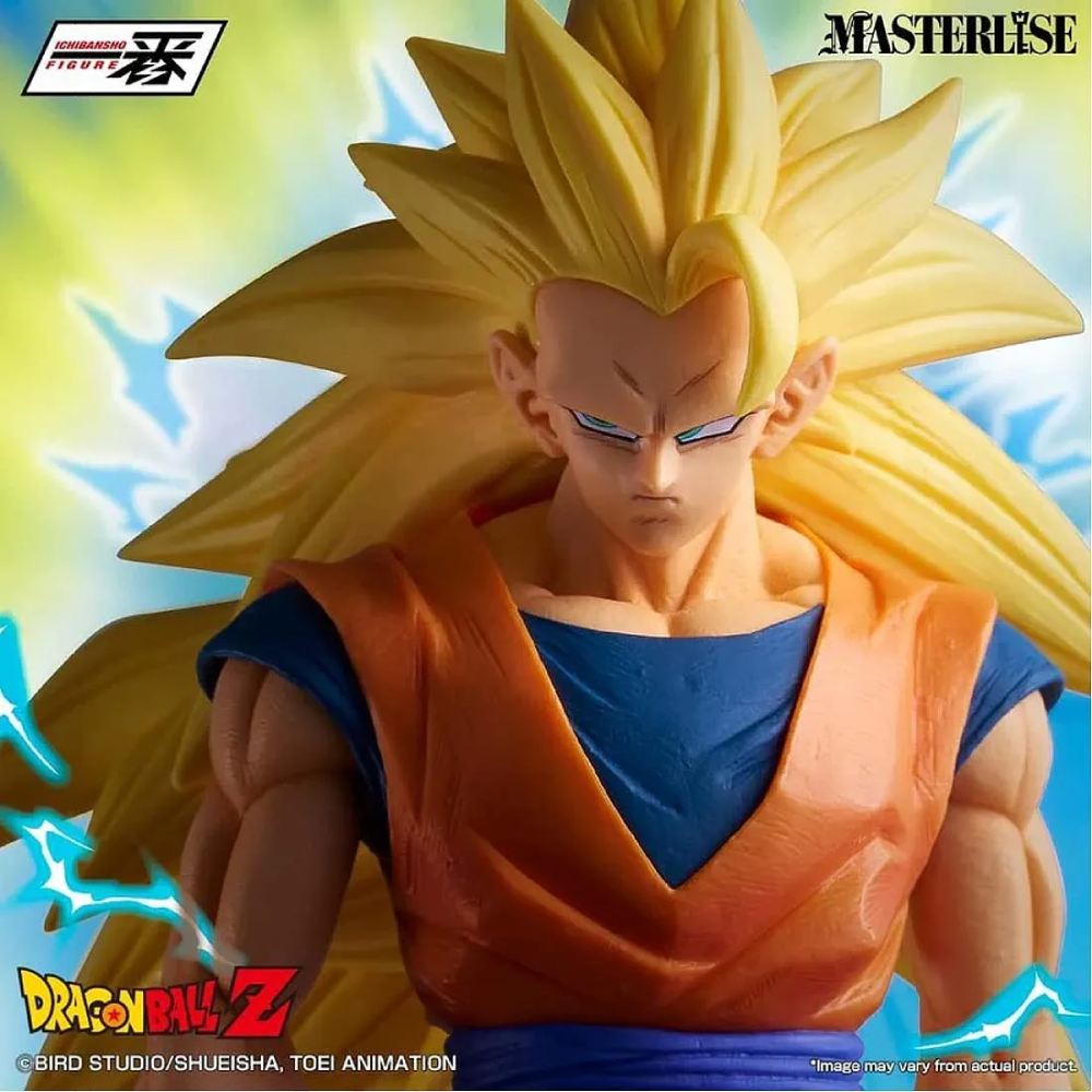 Estátua Super Saiyan 3 Son Goku – Dragon Ball Z – Ichibansho Figure Masterlise Battle of the Super Saiyan – Banpresto