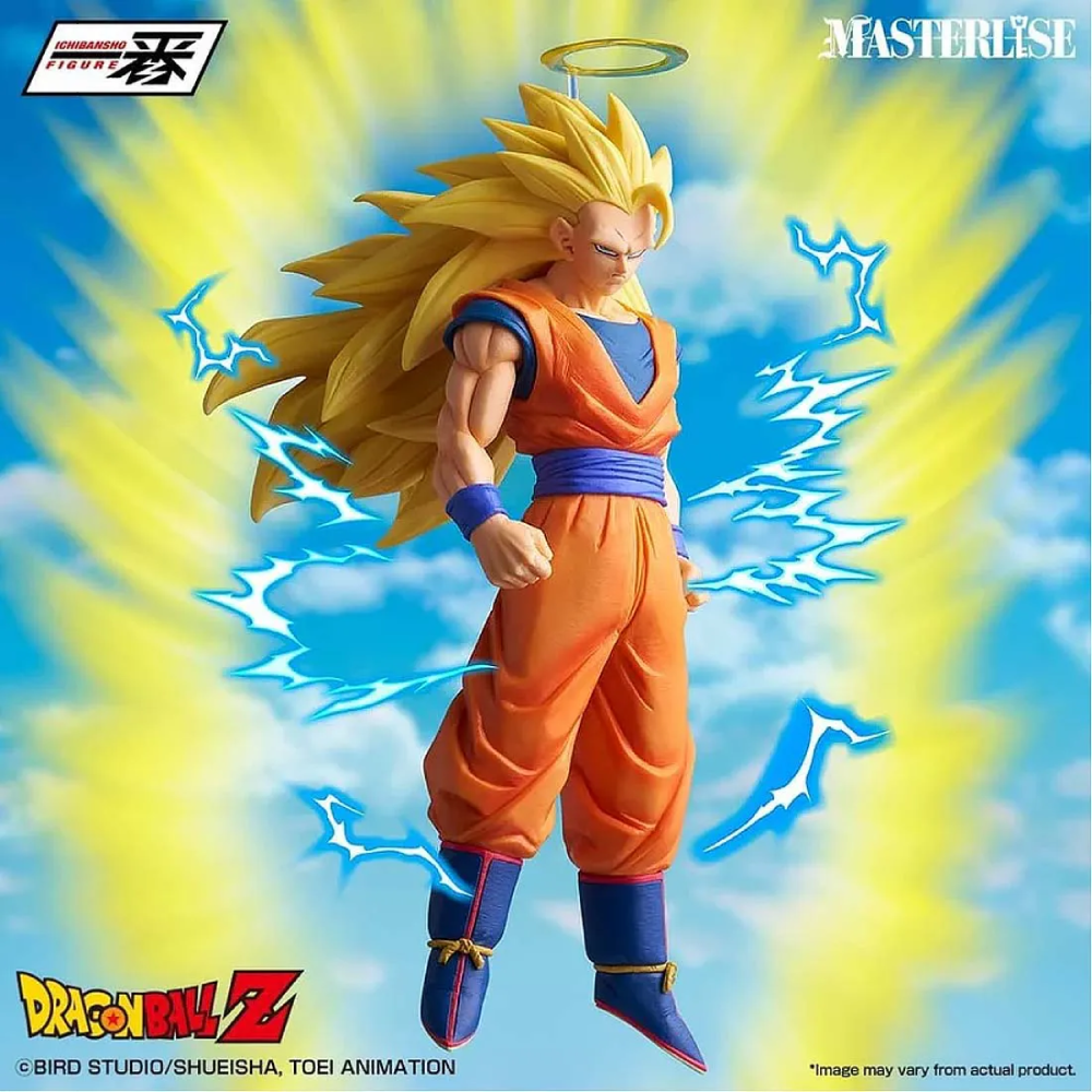 Estátua Super Saiyan 3 Son Goku – Dragon Ball Z – Ichibansho Figure Masterlise Battle of the Super Saiyan – Banpresto